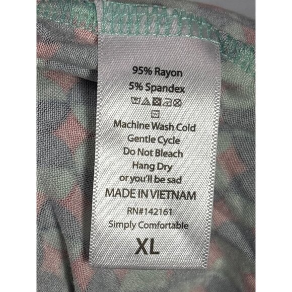 Lularoe Irma Tunic Top XL Multicolor Geometric Print High Low Hem New - Picture 5 of 5